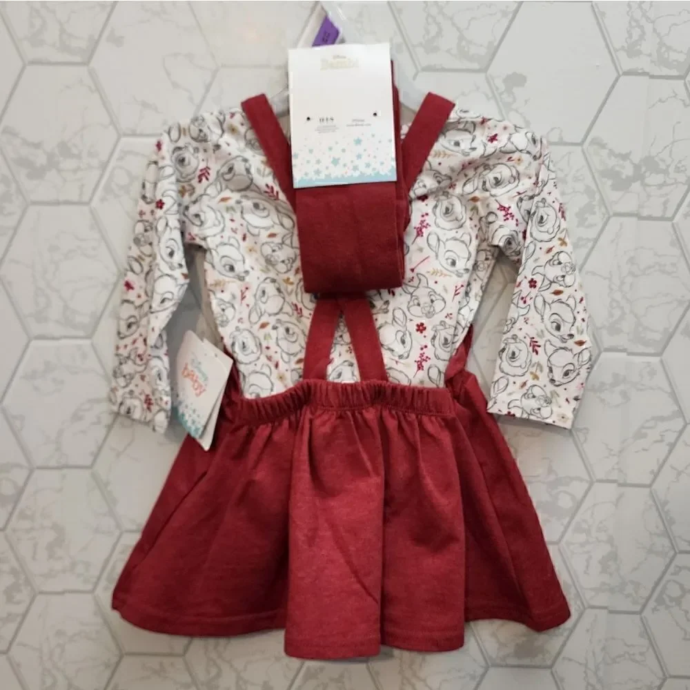 Nwt Lot of two Pinafore skirt dress sets, Size 12 months